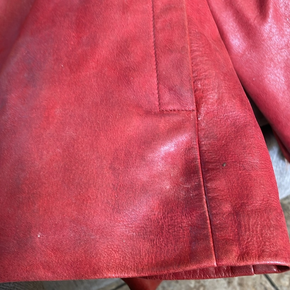 Vintage Bomb Boogie Fight Club Leather Jacket Size Large - Picture 16 of 16